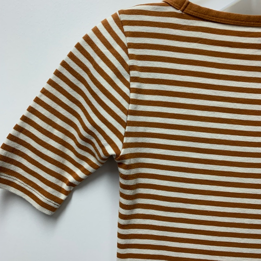 J. Crew Brown Tan Fitted Short Sleeve T-Shirt - Picture 8 of 11